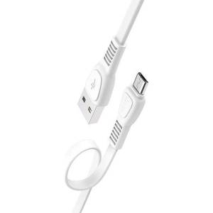 hoco. X40 бял кабел от USB-A до micro USB с дължина 1 м (HC711687) (HC711687)