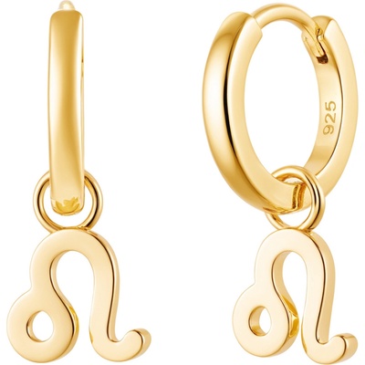Olivie Strieborné náušnice LEV GOLD 9591