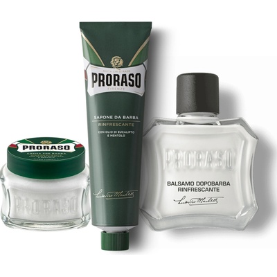 Proraso Gino krém před holením 100 ml + krém na holení 150 ml + voda po holení 100 ml dárková sada
