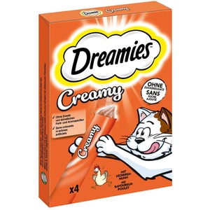 Dreamies Creamy лакомство за котки - пилешко 4 x 10 г