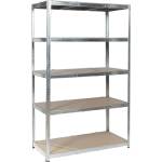 Carmen Метален стелаж Carmen CR-1012 - 200х120х60 см, до 250 кг на рафт - цинк (3580552) - bay