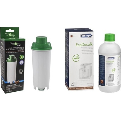 Filter Logic CFL-950B DeLonghi DLS C002 + DeLonghi EcoDecalk 500 ml