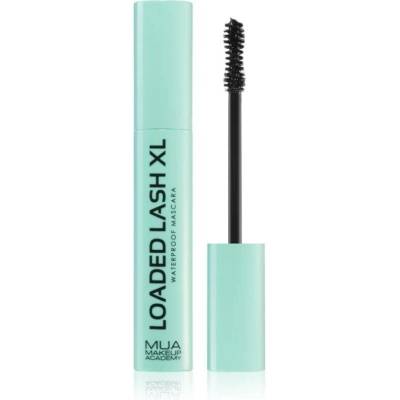 MUA Makeup Academy Loaded Lash XL voděodolná řasenka pro prodloužení natočení a objem Black 8 g