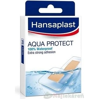 Hansaplast AQUA PROTECT vodeodolná náplasť, stripy 20 ks