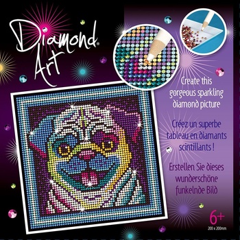 Image 1 of Sequin Art - Картина с диаманти, Мопс