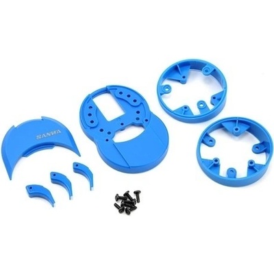 SANWA M12/M12S plastové díly modré
