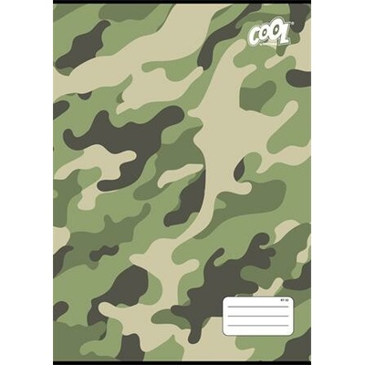 COOL BY VICTORIA Zošit zošitý formát A4 kockovaný Camouflage