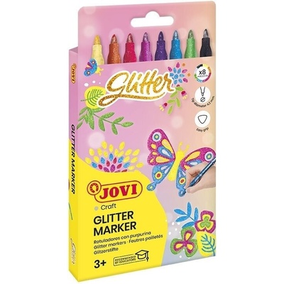 JOVI Glitter Markers Пълнител за писалка 8 бр (1608G)