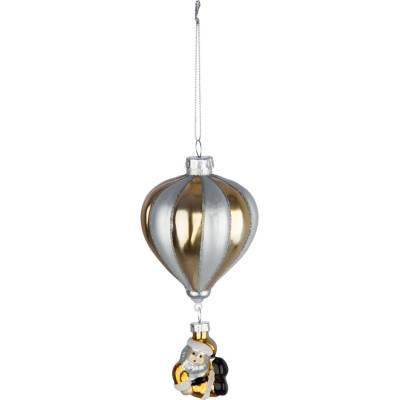 Gilde Vianočná ozdoba Balloon Santa Santa, 14,5 cm