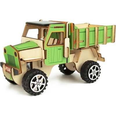 TOOKYLAND Комплект Tooky Land - Направи сам 3D, дървен камион (LT098)