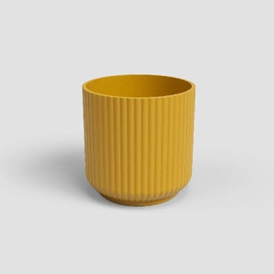 Artevasi Květináč LUNA 14cm keramika žlutá YELLOW