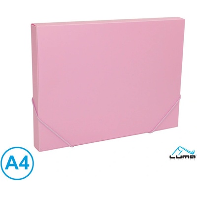 LUMA Desky na spisy s gumou, box A4 pastel, fialový – Zboží Živě