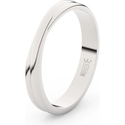 Danfil prsten DLR3020 bílé zlato bez kamene povrch lesk