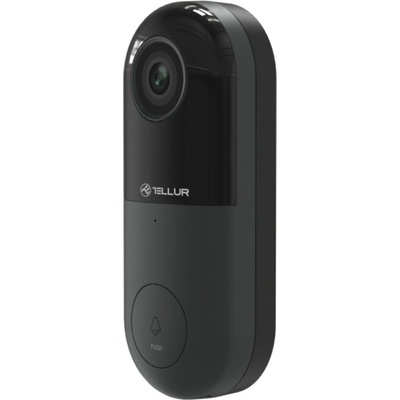 Tellur Видеодомофон Tellur TLL331251, двупосочно аудио, 2MP, 1080p, PIR сензор до 8 метра, IP54 защита, MicroSD слот до 128GB, Wi-Fi (TLL331251)