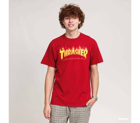 Thrasher Flame Logo Cardinal red
