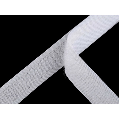 Suchý zip háček + plyš šíře 20 mm PES Varianta: 1 bílá, Balení: 25 m