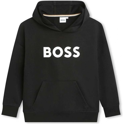 HUGO BOSS Детски суичър boss в черно с качулка с принт (j51017.162.174)