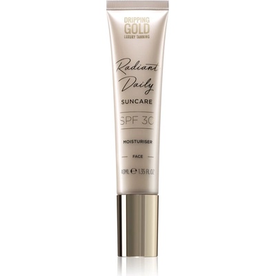 Dripping Gold Luxury Tanning Daily Moisturiser хидратиращ крем за лице SPF 30 40ml