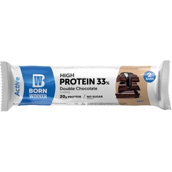 Image 1 of Born Winner Active 33% High Protein Bar [60 грама] Двоен шоколад