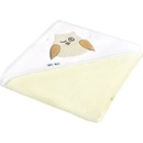 Akuku Detská osuška 100x100 tyrkysová so sovou