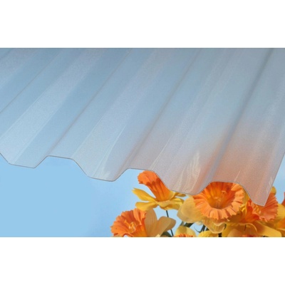 Lanit Plast Polykarbonátová trapézová deska Marlon CSE FR 76/16 s jemnou krupičkou 1,06 x 6 m čirá 1 ks