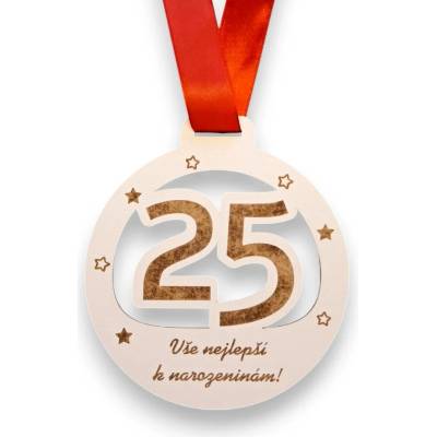 Vypálímti.cz výroba laserem Jubilení medaile XL 25