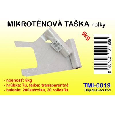MIKROTÉNOVÁ TAŠKA, 5 kg, ROLKA