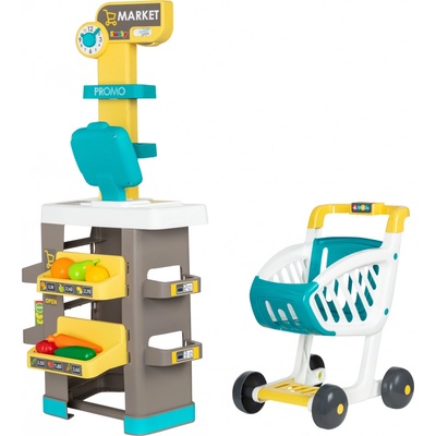 Smoby Detský supermarket s nákupným vozíkom 100367815