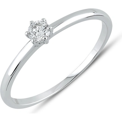 Lillian Vassago Briliantový zásnubní prsten bílé zlato LLV59 DR028W