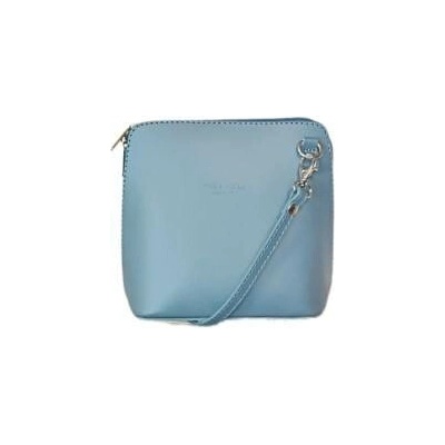 Vera Pelle kožená malá crossbody světle modrá 8751 MODRÁ