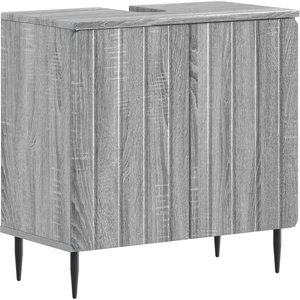 vidaXL Шкаф за мивка в баня ZWOLLE Сив Сонома 59, 5 x 31, 5 x 59 см (896351)