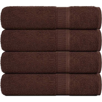 vidaXL Кърпи за баня FROGN 4 бр. Кафяви 100x150 см 360 г/м2 (136765)