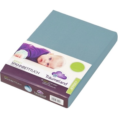 Träumeland prestieradlo jersey ozeanblau 40x90