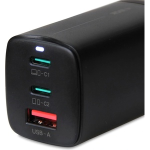 iBOX C-65 GaN универсално зарядно 65W черно (ILUC65B)