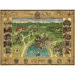 Ravensburger - Puzzle Harry Potter: Map of Hogwart - 1 500 piese