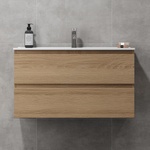 Bath Deluxe Шкаф за баня с мивка KENWOOD 91x50x45 см, дъб (SETBT0125)
