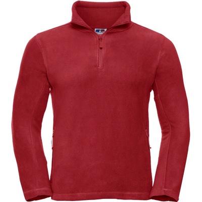 Russell mikina 874M s 1/4 zipem fleecová COT10874M24800 classic red