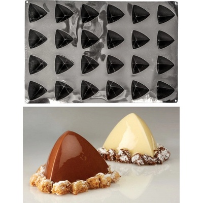 Pavoni forma silikon Trilo 24 ks pyramida 7,5x7,2 v.5,8cm 96ml