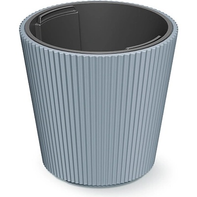 Prosperplast Kvetináč MILLY s vkladom 17,6 cm svetlosivá