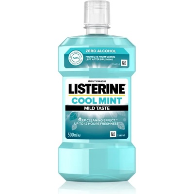 LISTERINE Cool Mint Mild Taste вода за уста без алкохол вкус Cool Mint 500ml