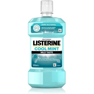 LISTERINE Cool Mint Mild Taste вода за уста без алкохол вкус Cool Mint 500ml