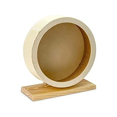 Flamingo Wood Bogie Hamster - Играчка за хамстери, дървено колело, 20 x 22 x 9.5 см