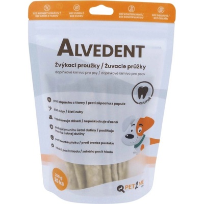 Alvedent enzym žvýkací proužky pro malé psy 20 x 10 g