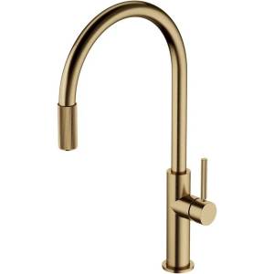 Omnires Смесител за кухня, съвместим със система за филтриране, Omnires Switch, четкан античен бронз (SW9057BR)