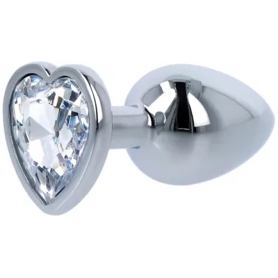 Toyz4Lovers Малък метален анален разширител-бижу с кристал сърце t4l s