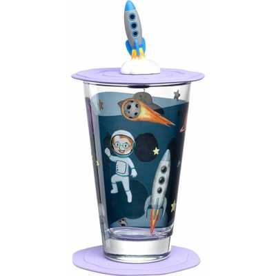 Leonardo Poháre s viečkom a tanierikom cosmos BAMBINI AVVENTURA 300 ml