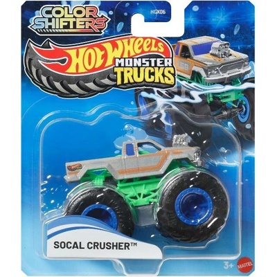 Mattel Hot Wheels Monster Trucks Color Shifters Socal Crusher