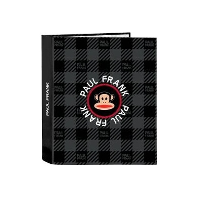 Paul Frank Папка с пръстени Paul Frank Campers Черен A4 (27 x 33 x 6 cm)