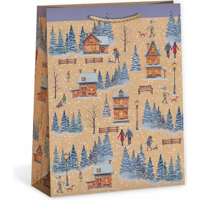 ARGUS Darčeková papierová taška (18.3 x 24.3 cm) - Zasnežená krajina 08440100