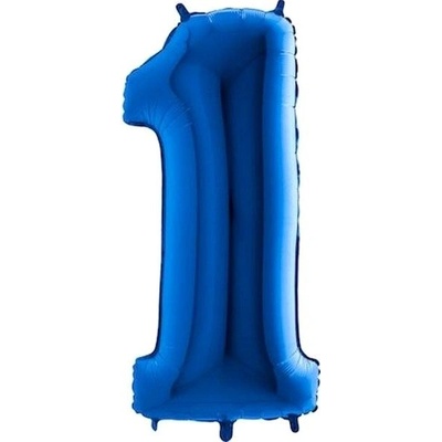 Balón foliový číslice modrá blue 102 cm 1 8435102305029